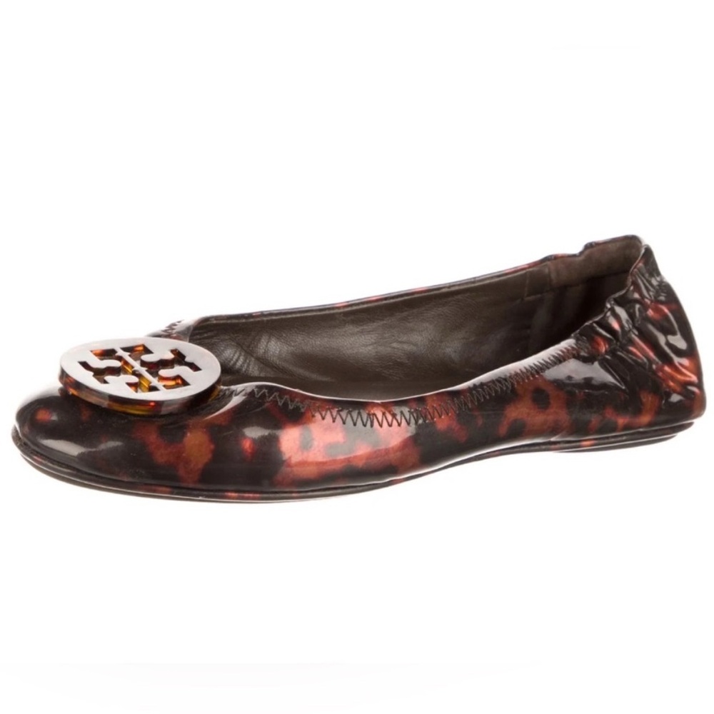 TORY BURCH Reva Tortoise Shell Ballet Flats size 7.5 - Picture 11 of 11